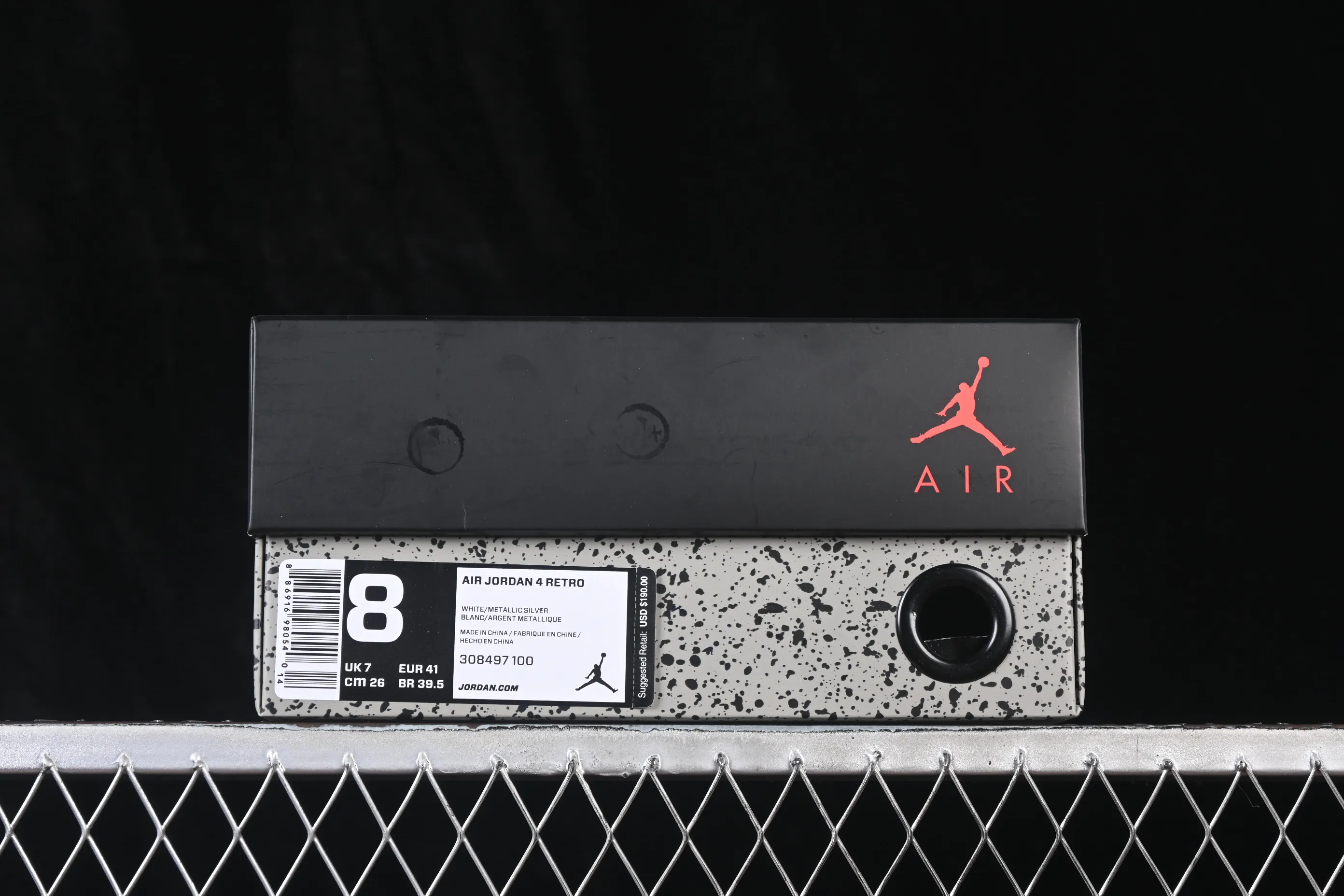 All categories Air Jordan Jordan series basketball shoes Air Jordan 4 LJR version Air Jordan 4 Retro "PureMoney" AJ4 Joe 4 White Cat First layer leather 308497-100